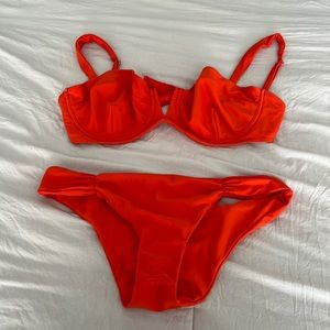 Monday Swimwear burnt orange bikini